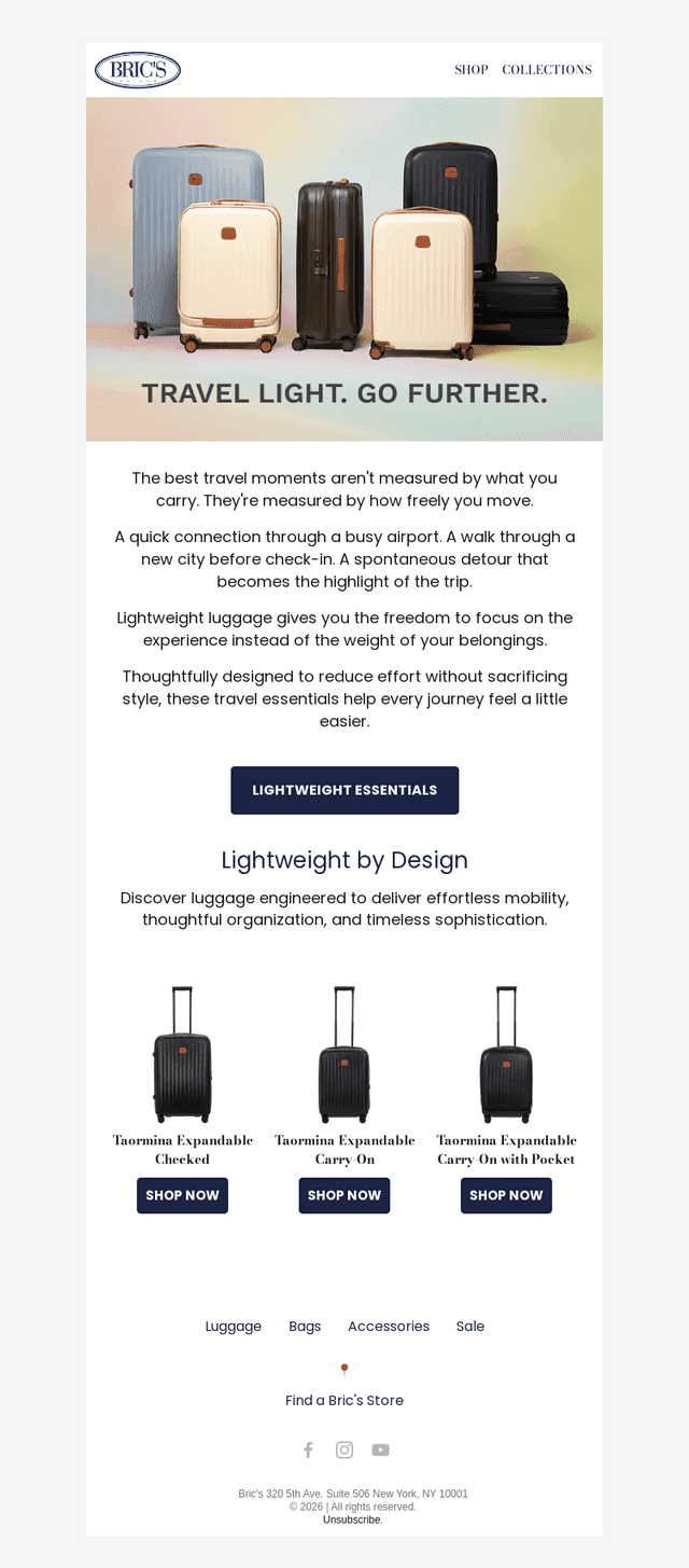 Travel Light, Go Further