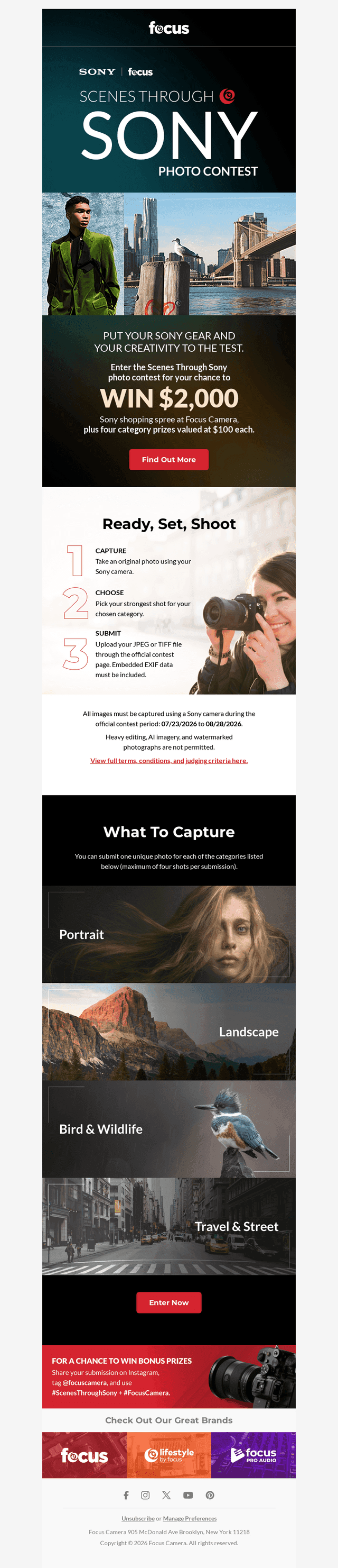 Could your photo win you $2,000 in Sony gear?