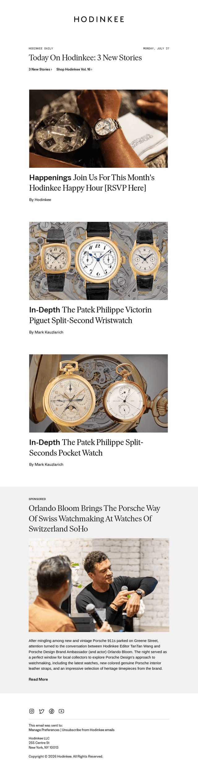 Hodinkee Daily | 07/27/2026