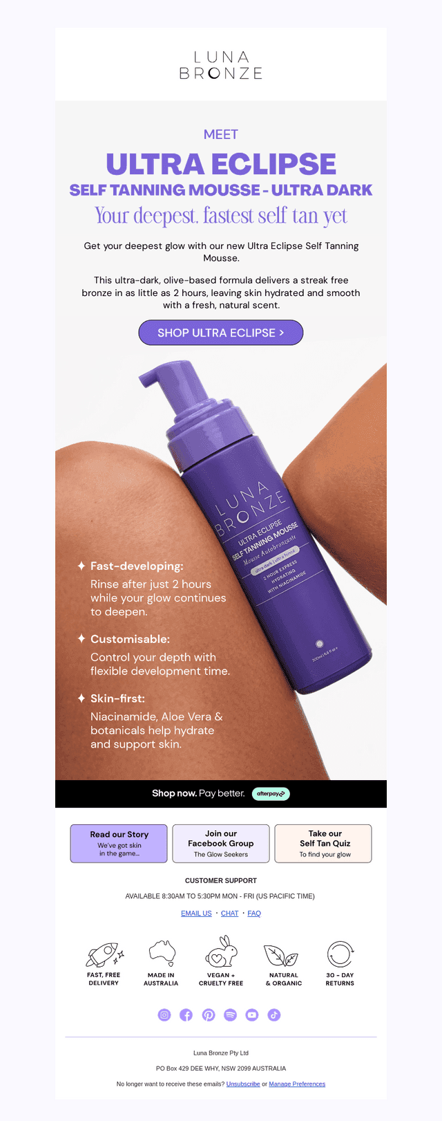 ⚡ NEW! 2hr Xpress Ultra Eclipse self tan