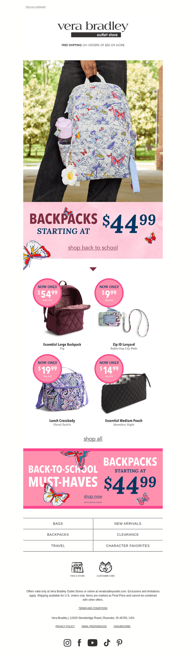 Save on backpacks, lunch bags & more