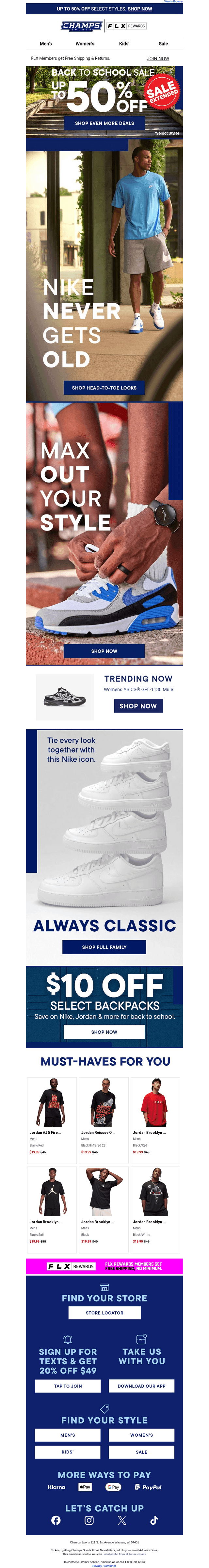 Stock up on Nike Everyday Essentials