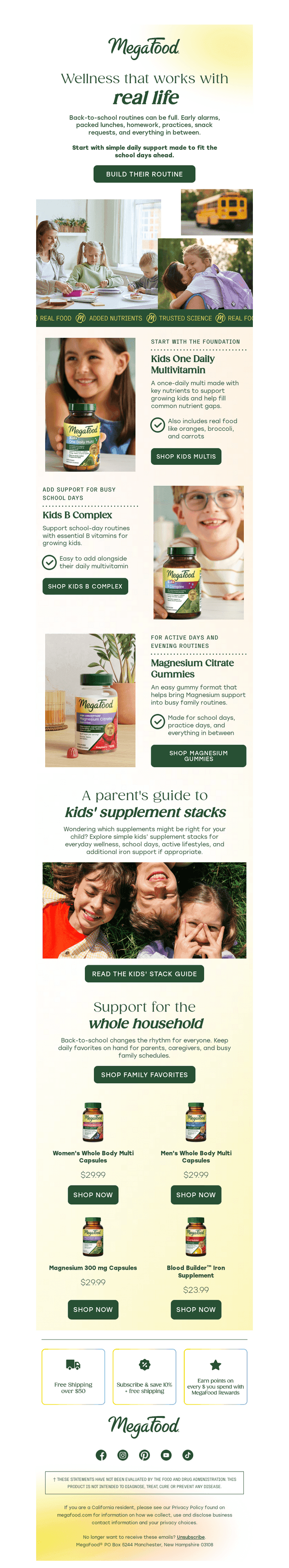 Wellness for real-life school days 🍎