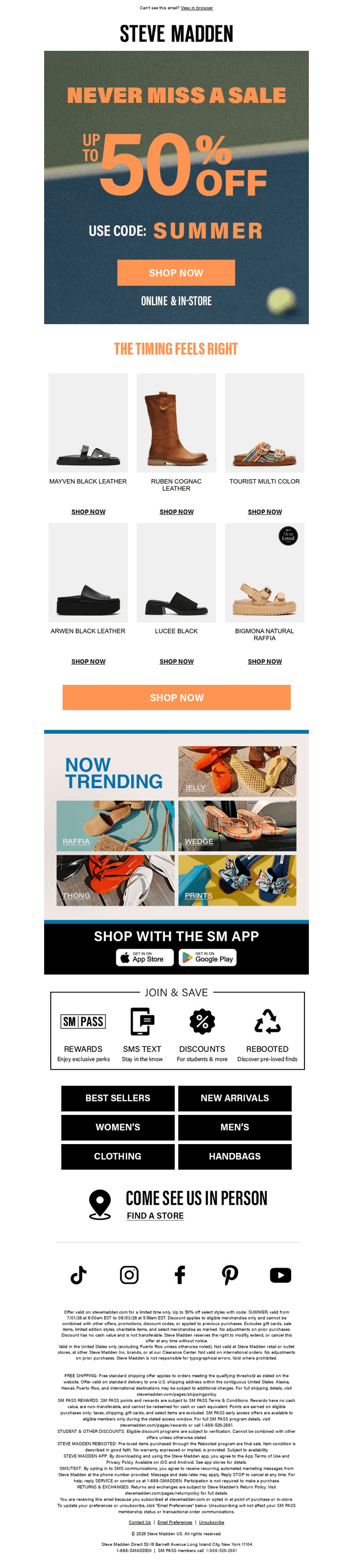 Up To 50% Off Is Still On