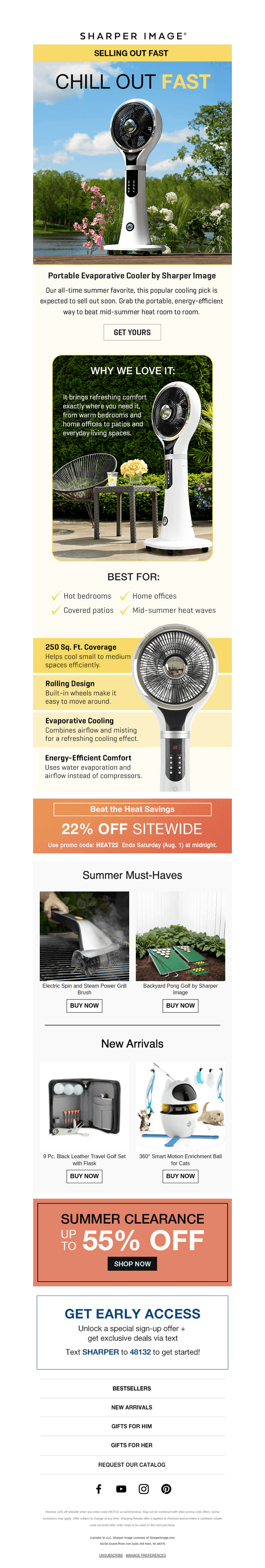 Sharper Image email from Tue, Jul 28, 2026