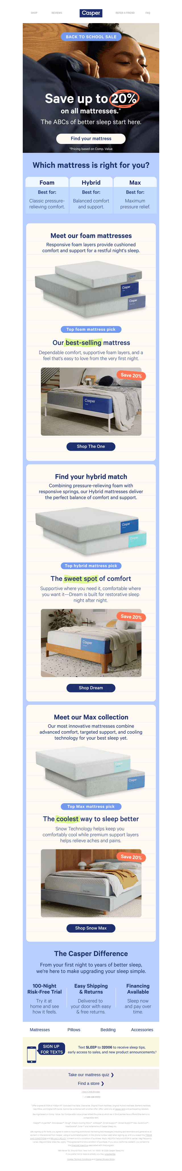 Casper email from Tue, Jul 28, 2026