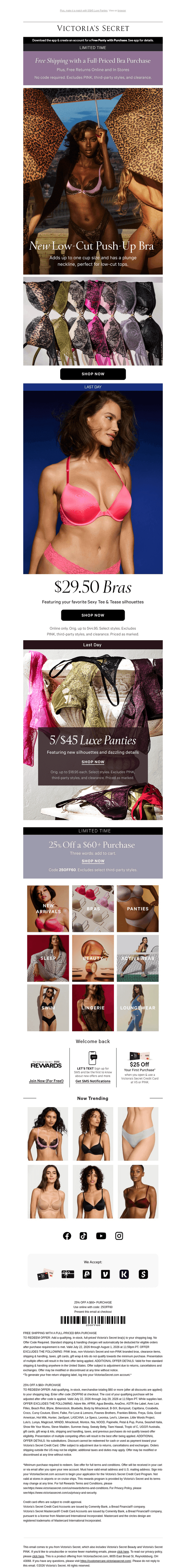 Victorias Secret email from Tue, Jul 28, 2026