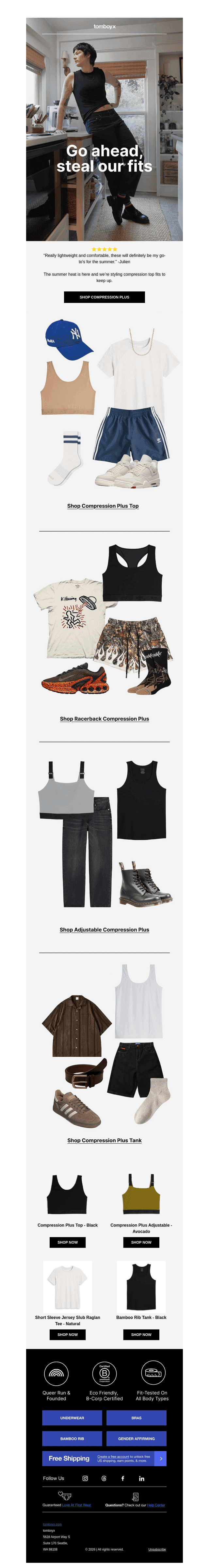 Flat chest, fire fits: How to style Compression