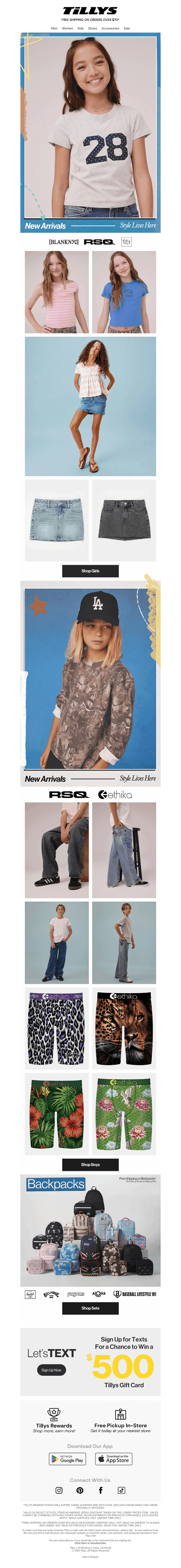 Back to School New Arrivals