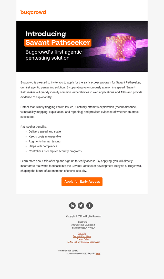 Bugcrowd email from Tue, Jul 28, 2026