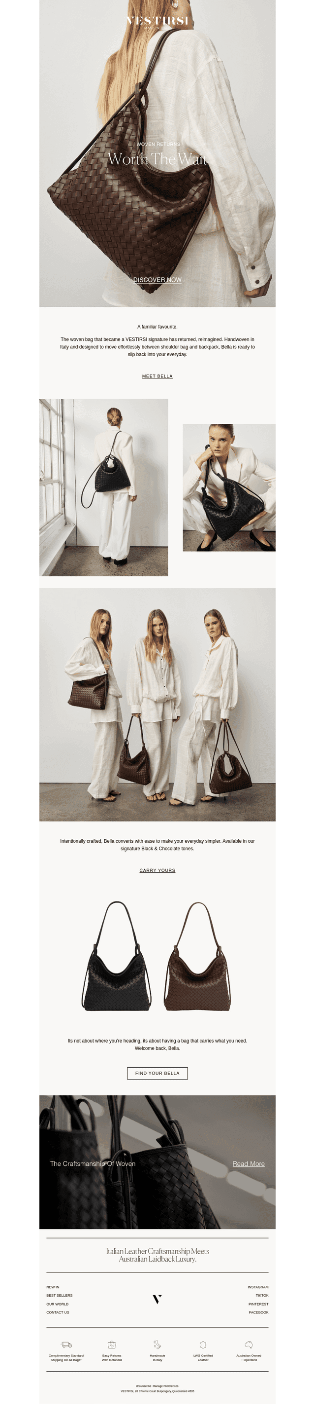 Bella Woven Is Back.