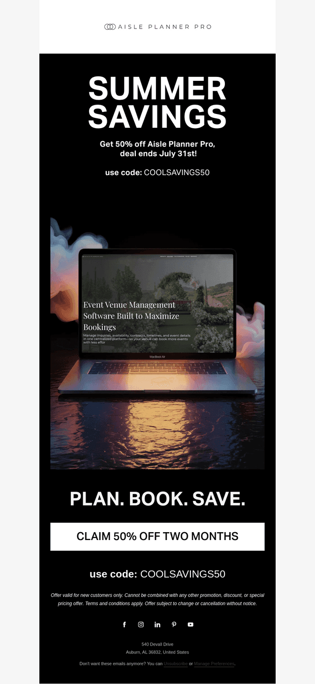Save 50%! Offer ends July 31st.