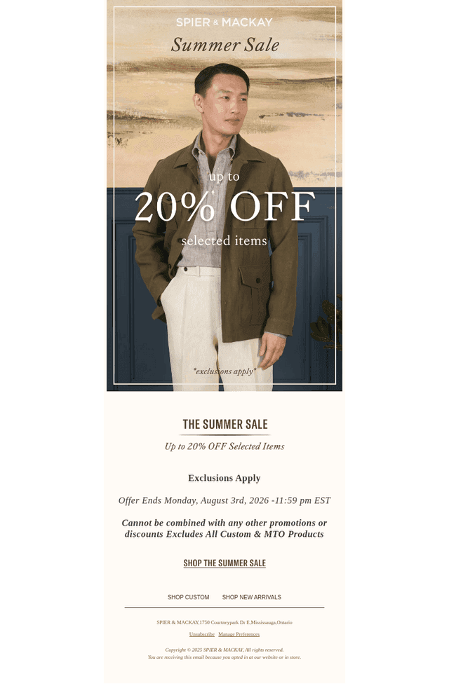 The Summer Sale!