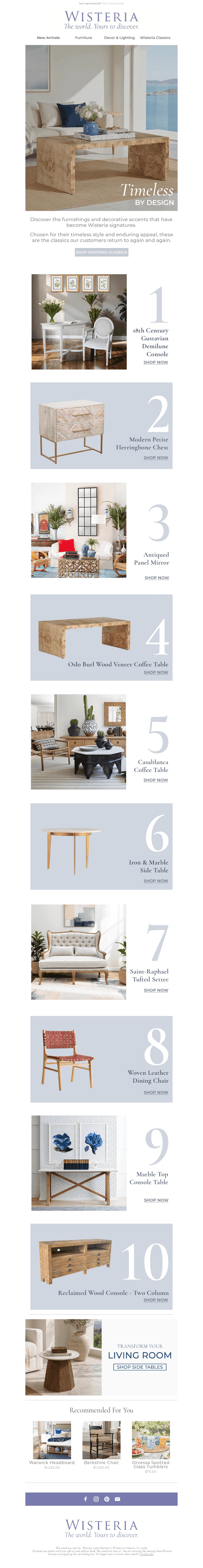 Timeless Designs, Enduring Favorites