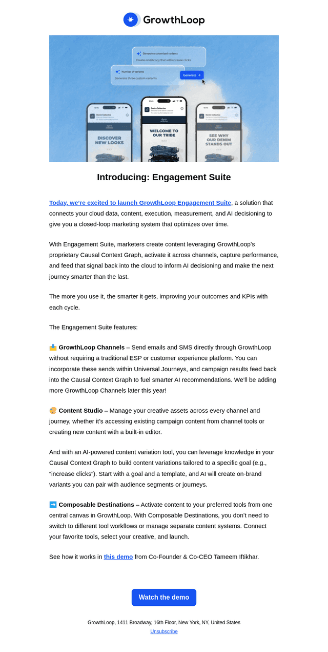 GrowthLoop email from Wed, Jul 29, 2026