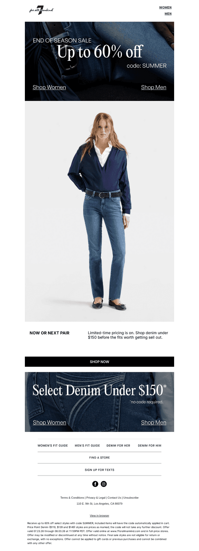 Under $150 Denim, For Now