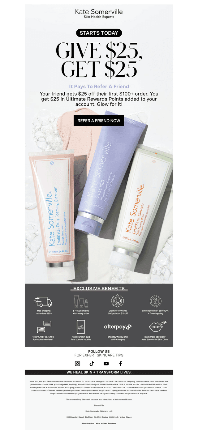 Limited Time: Give $25, Get $25