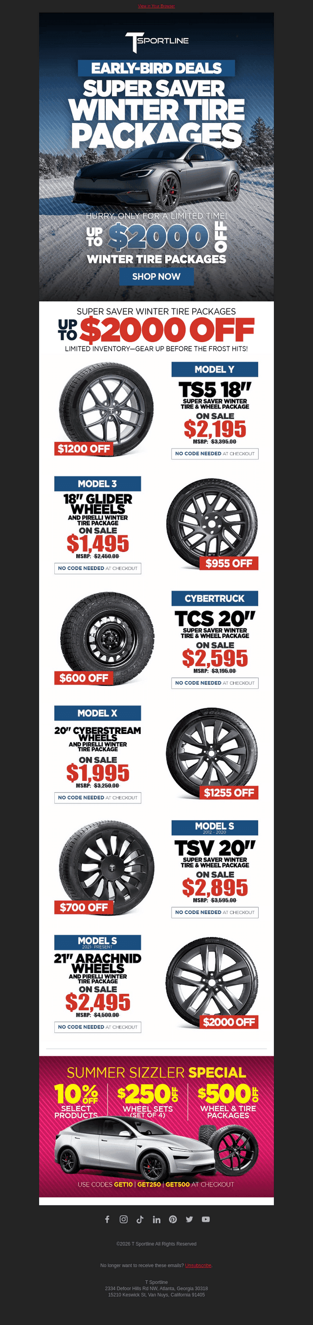 T Sportline email from Thu, Jul 30, 2026