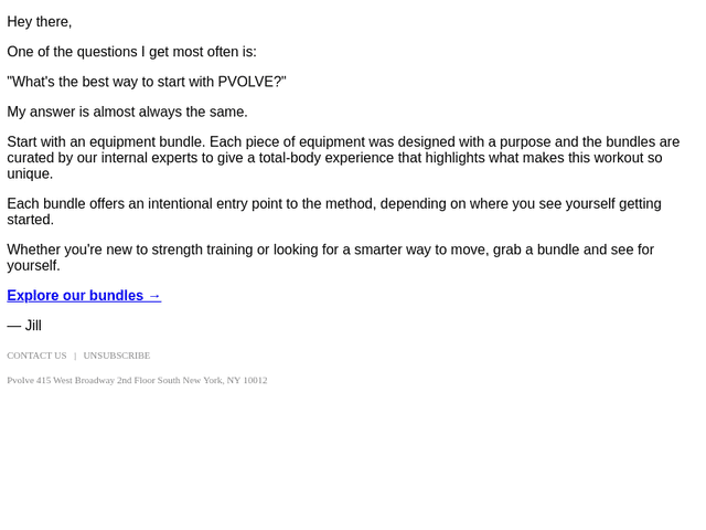 P.volve email from Thu, Jul 30, 2026