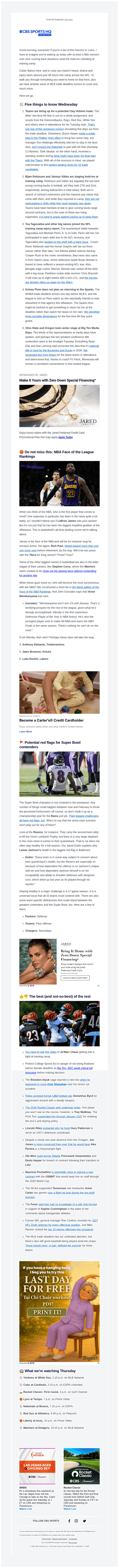 CBS email from Thu, Jul 30, 2026
