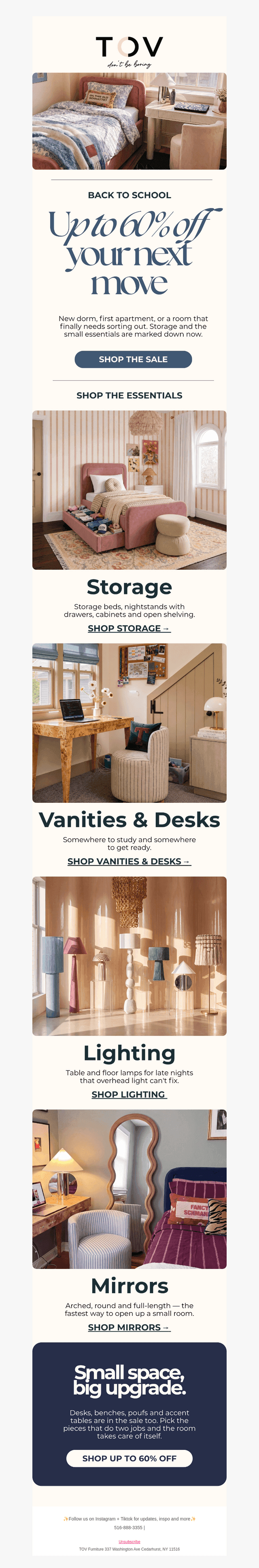 TOV Furniture email from Thu, Jul 30, 2026
