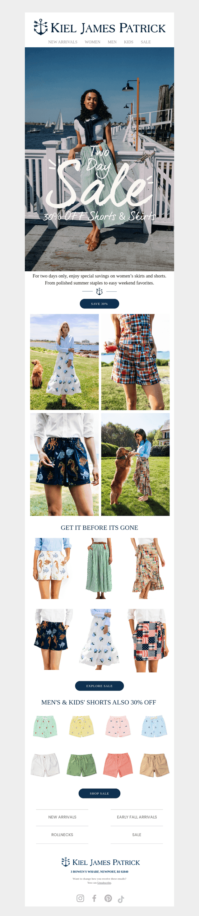 30% Off Women's Shorts and Skirts