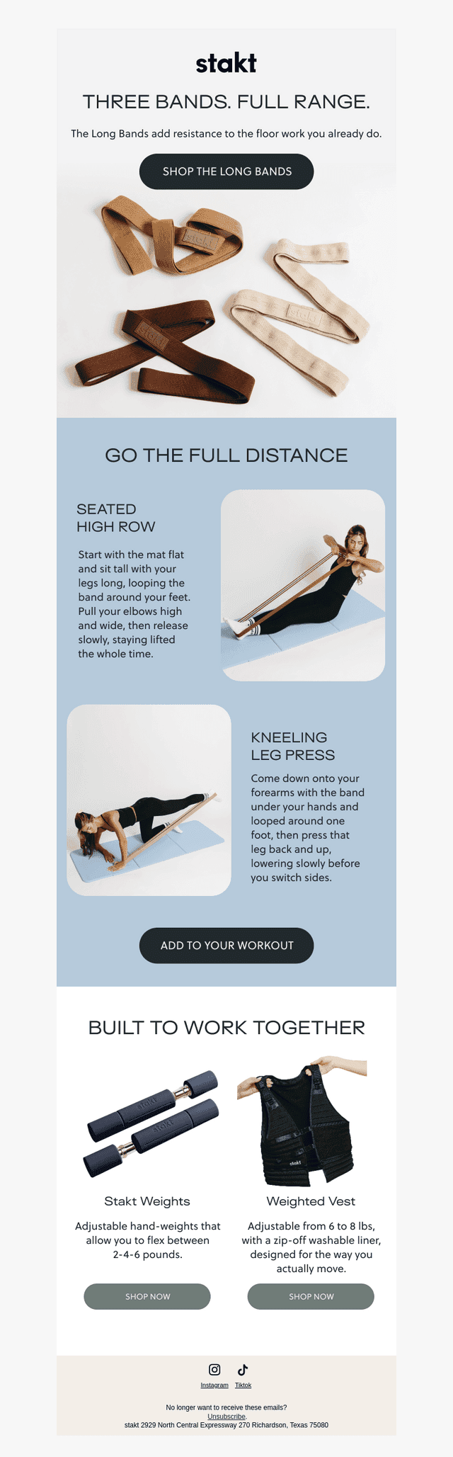Two moves for the Long Bands
