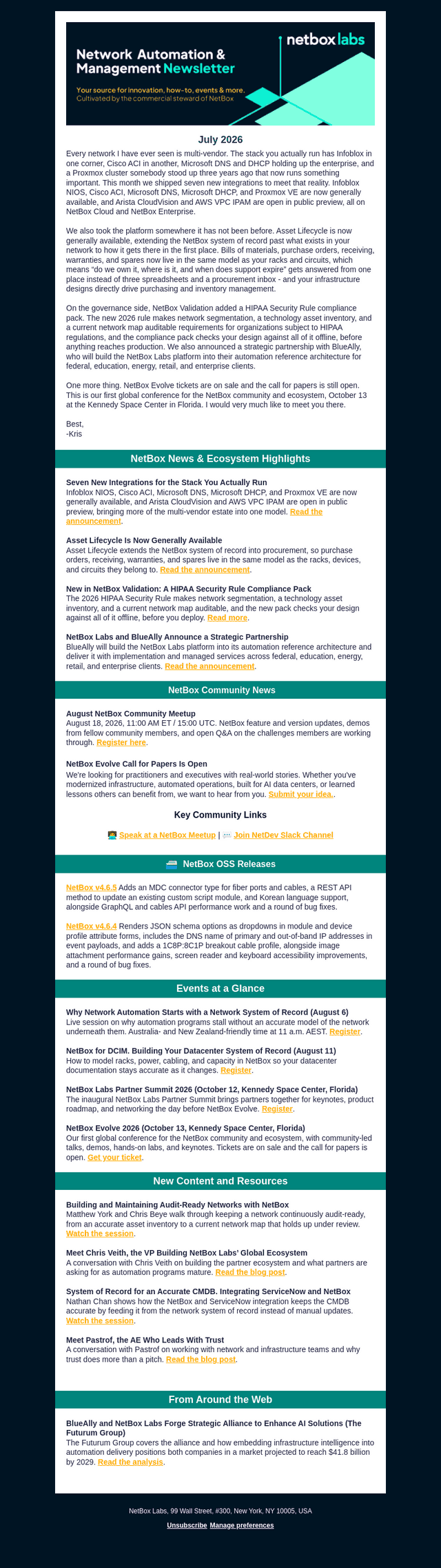 July 2026: Seven Integrations, Asset Lifecycle GA, HIPAA Pack