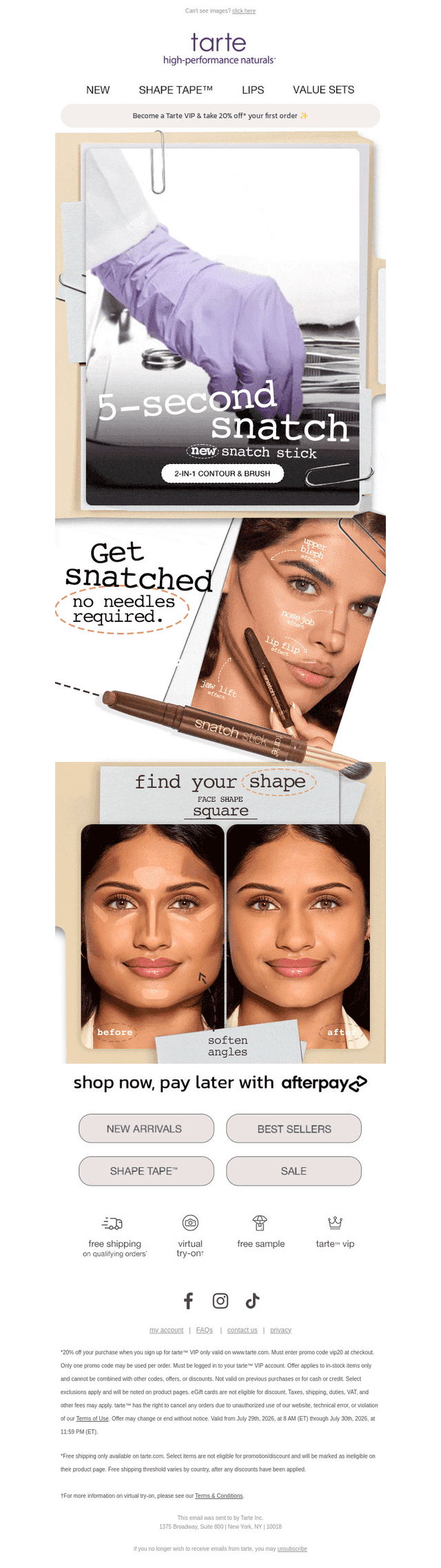 Tartelette, your appointment's cancelled