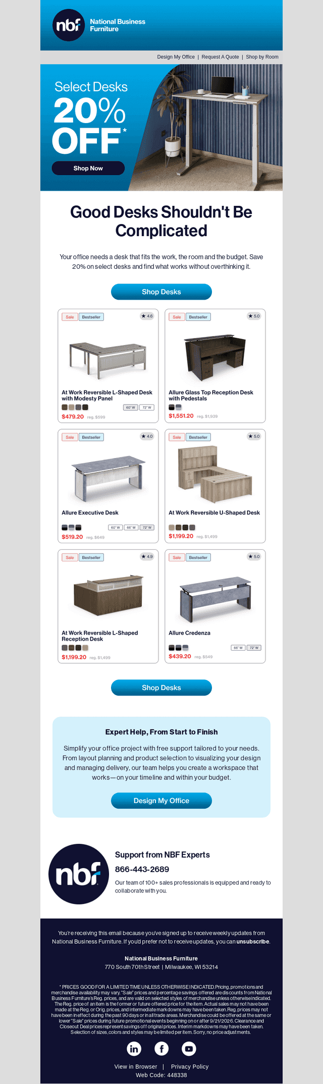 National Business Furniture email from Thu, Jul 30, 2026