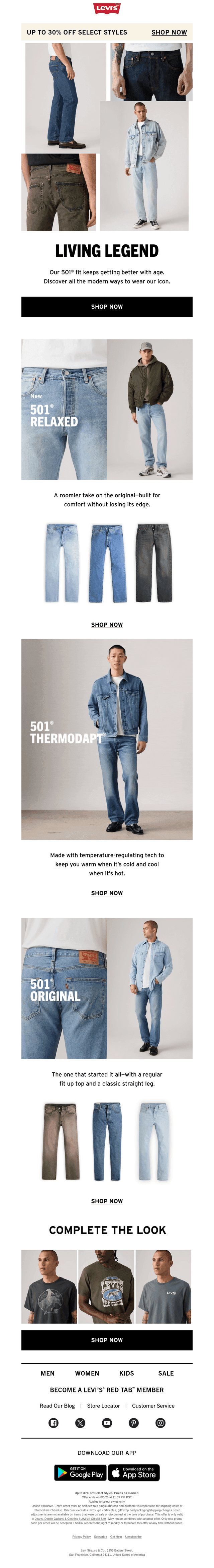 Our 501® jeans for everyone