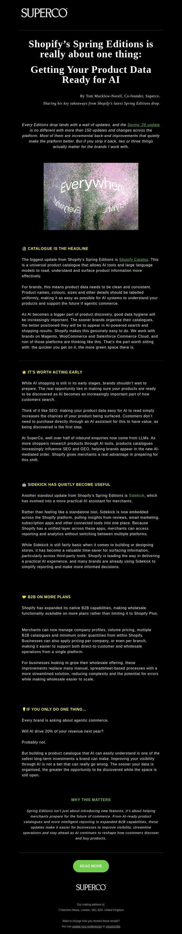 Superco email from Fri, Jul 31, 2026
