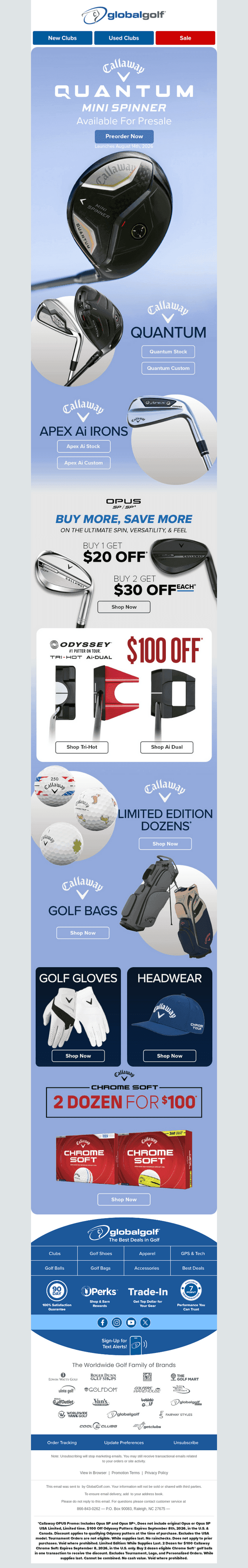 Meet the New Callaway Quantum Mini Spinner