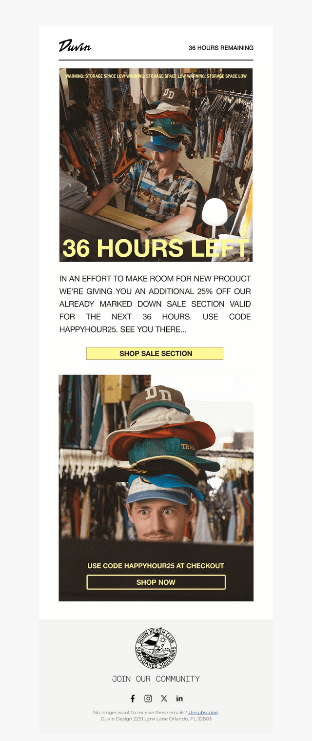 36 HRS LEFT FOR HAPPY HOUR