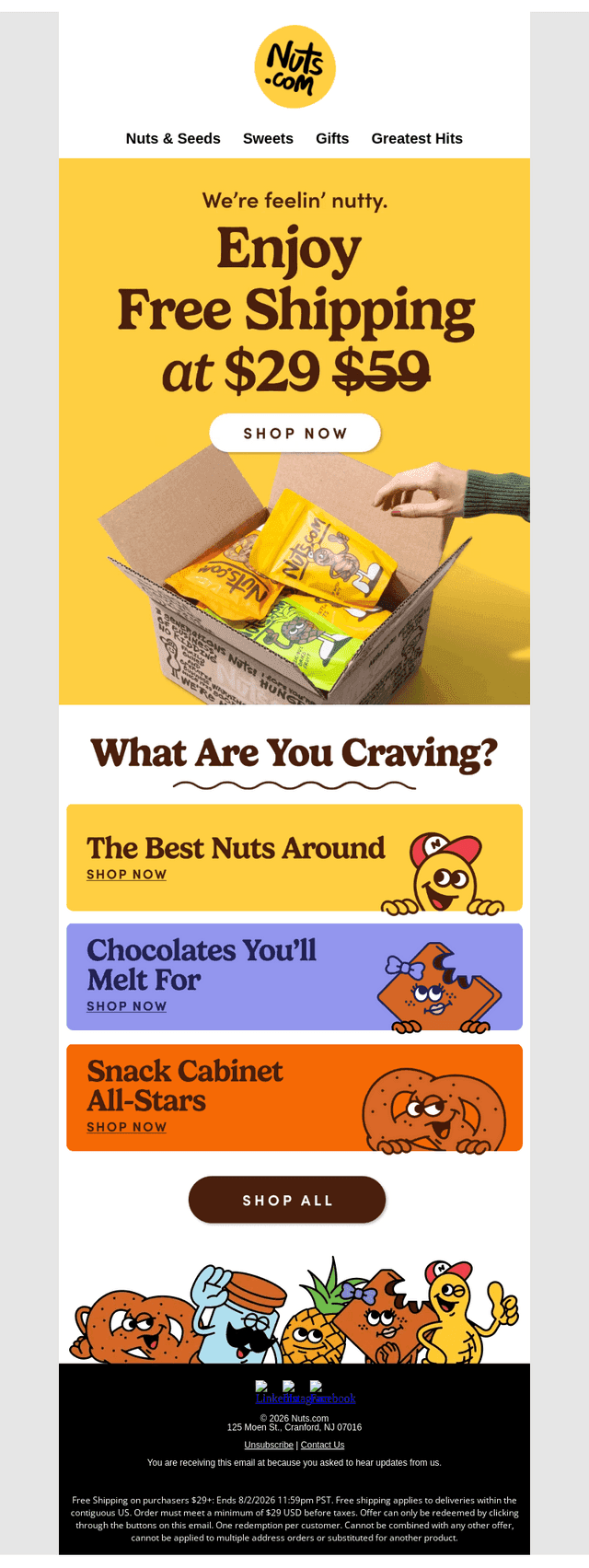 Nuts email from Fri, Jul 31, 2026