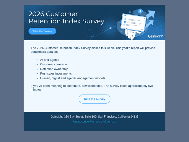 Gainsight email from Fri, Jul 31, 2026
