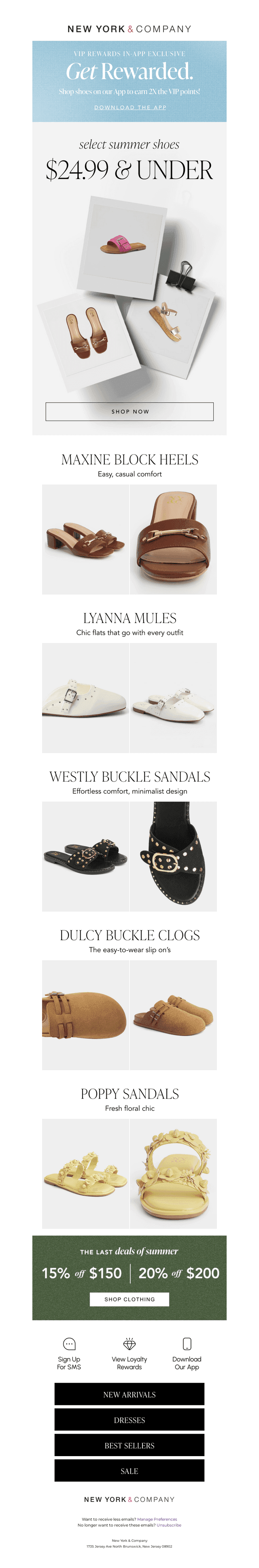 Select Summer Shoes $24.99 & Under