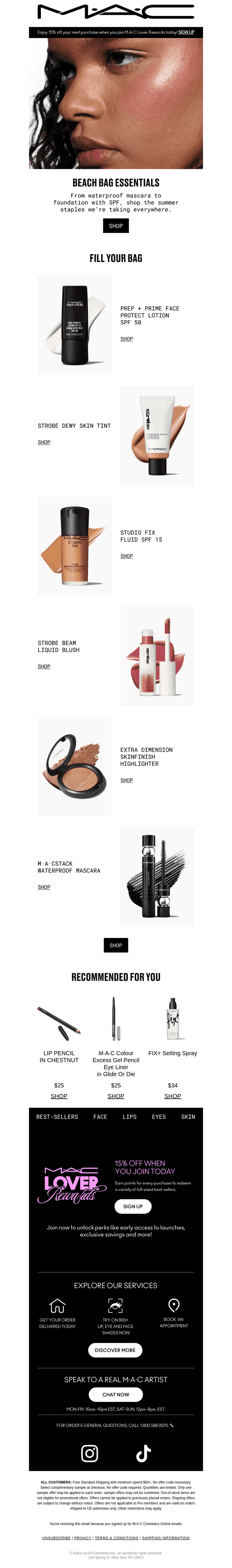 MAC Cosmetics email from Sat, Aug 1, 2026