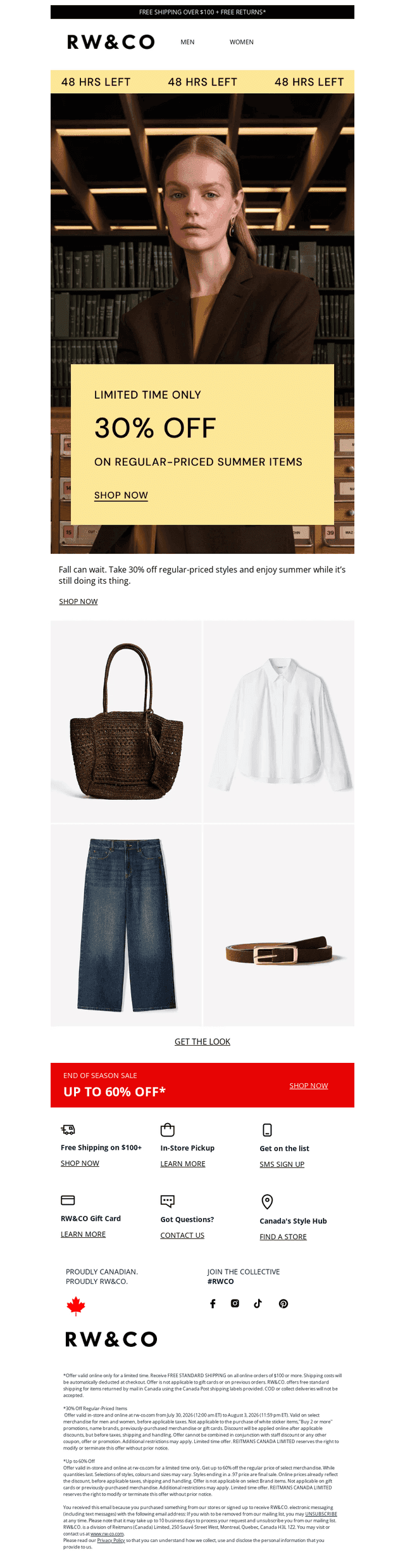 30% Off Regular-Priced Summer Styles Continues