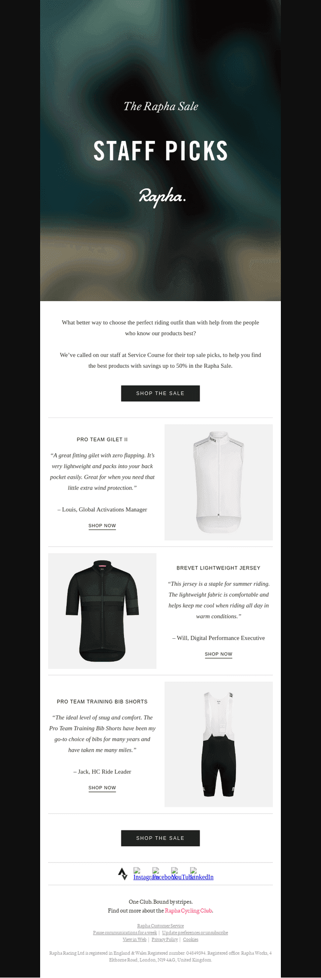 The Rapha Sale: Service Course staff picks