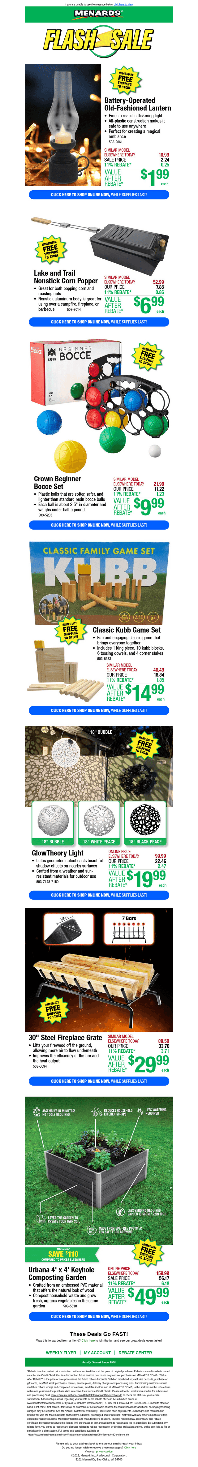 Battery-Op Old-Fashioned Lantern ONLY $1.99 After Rebate*!