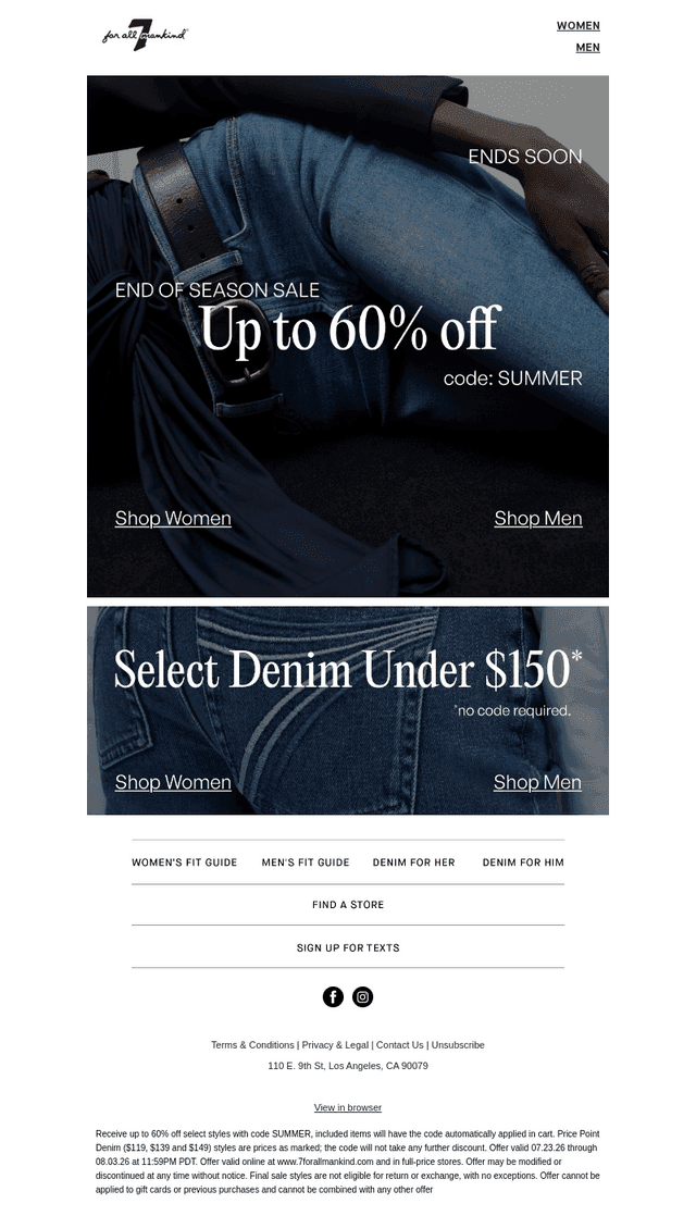 Ends Soon: Up to 60% Off