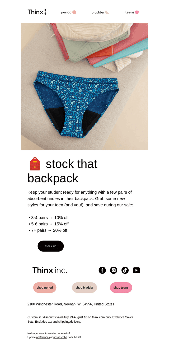 Stock up & save up to 20%
