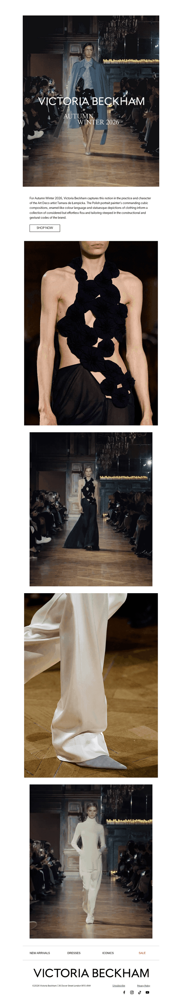 Victoria Beckham email from Mon, Aug 3, 2026