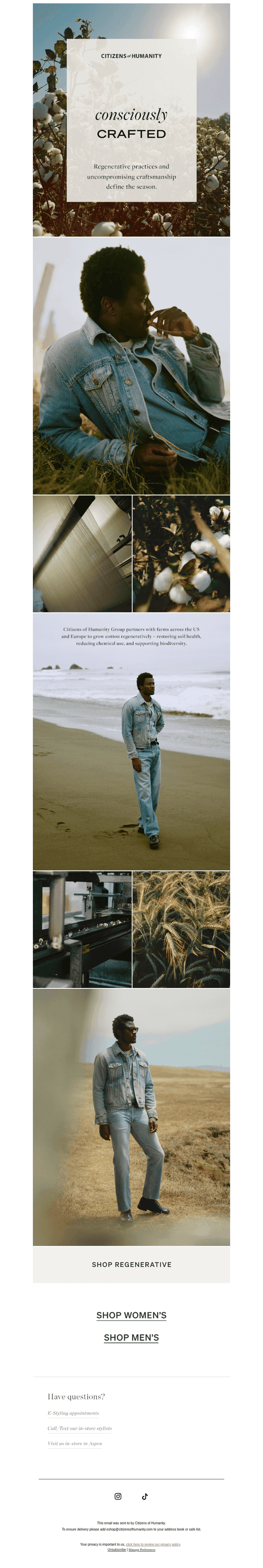 MEN'S: Consciously Crafted