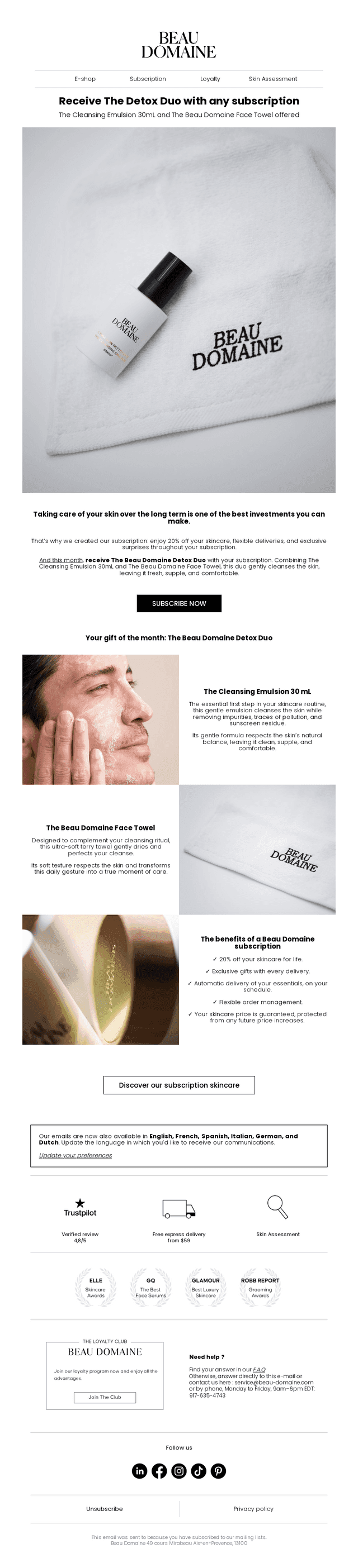 A gift with every subscription
