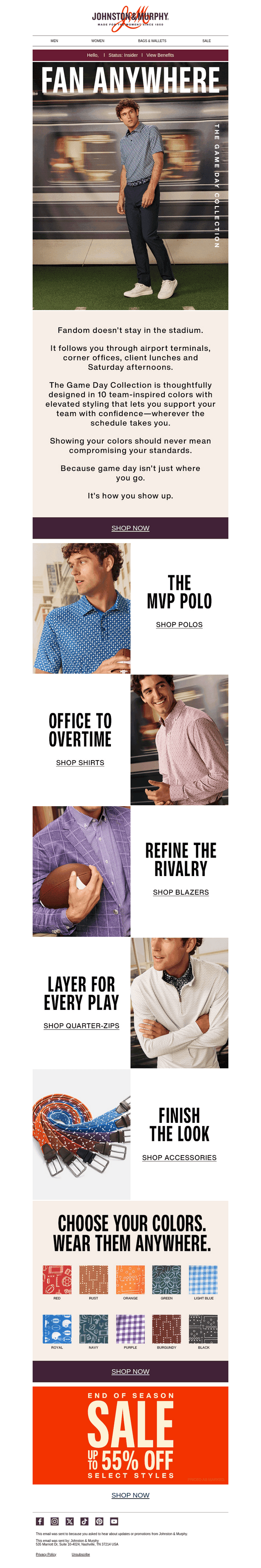 Game Day Collection: Fan Anywhere