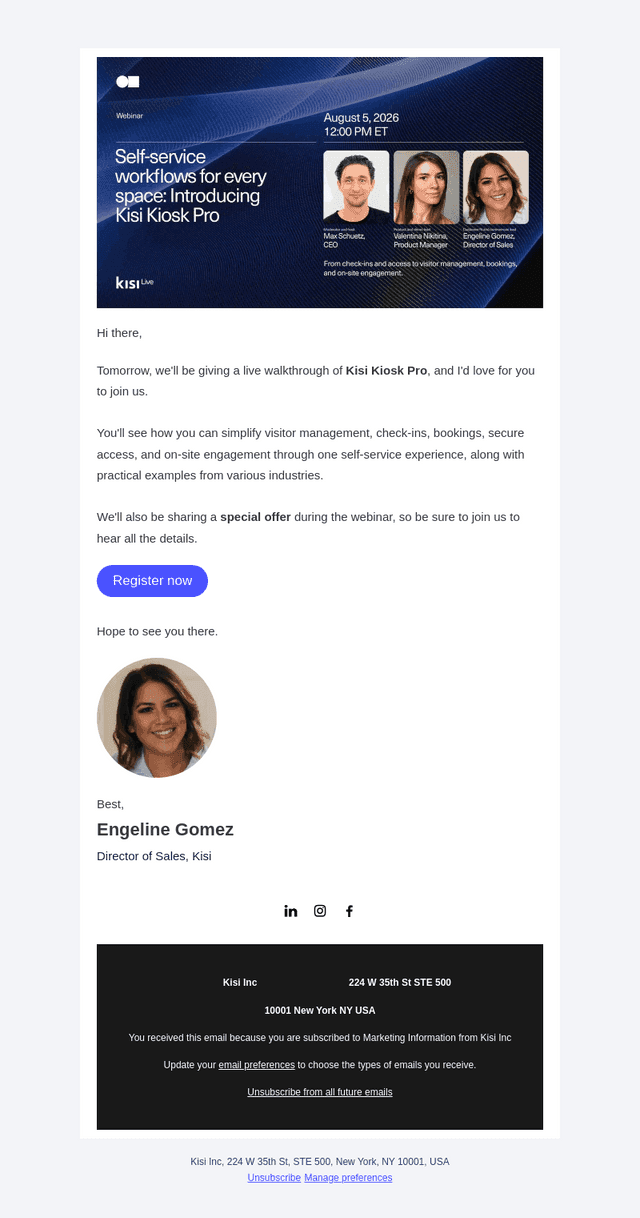 Hi, we're going live tomorrow!