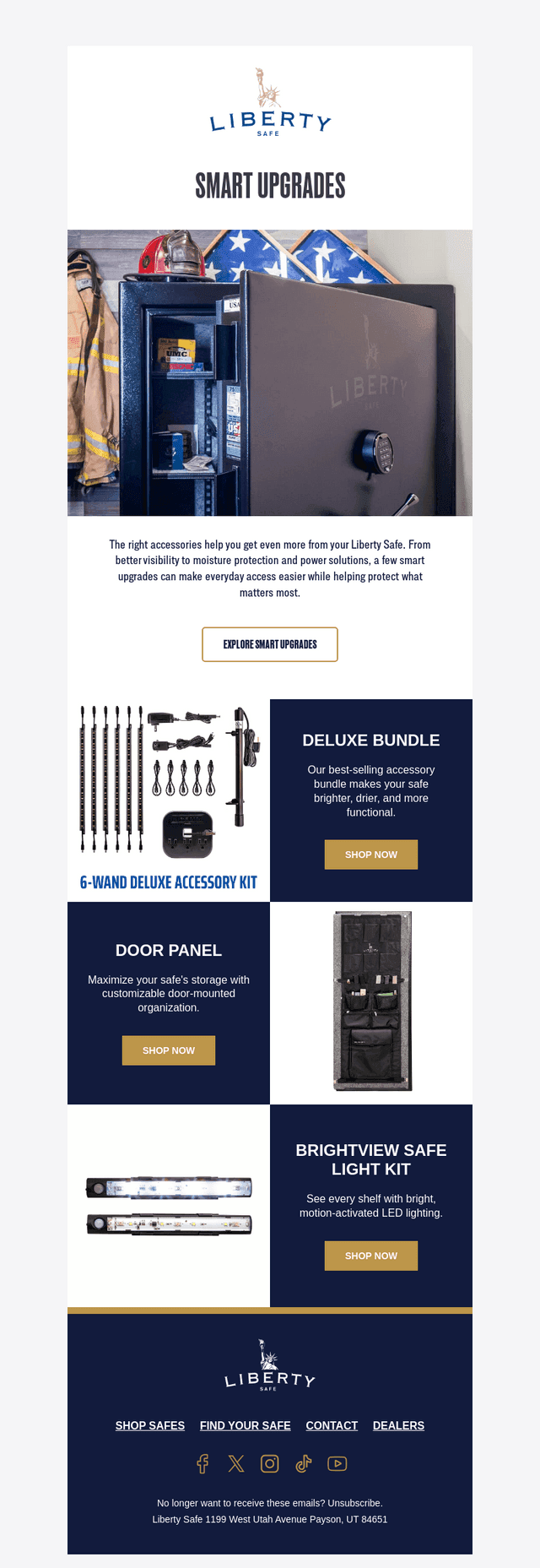 Liberty Safe email from Tue, Aug 4, 2026