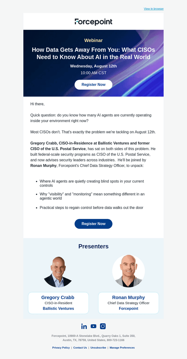 Webinar August 12: How Data Gets Away From You